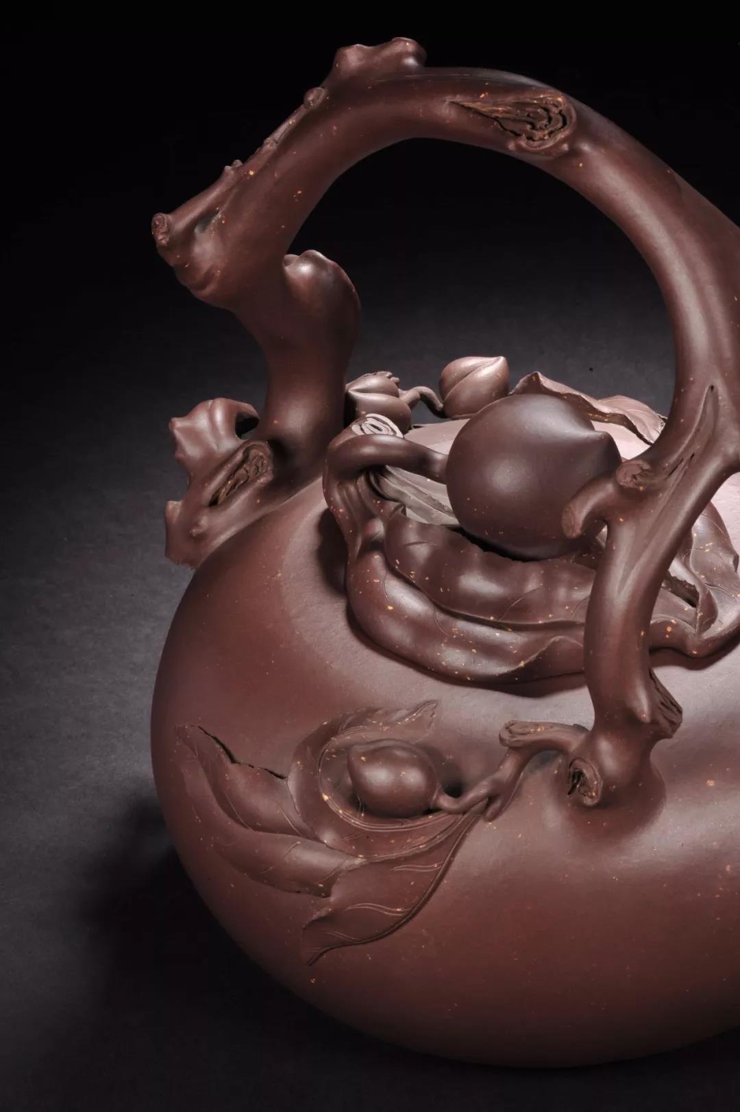 10種最美花器提梁壺，精美別致雕花紫砂壺!