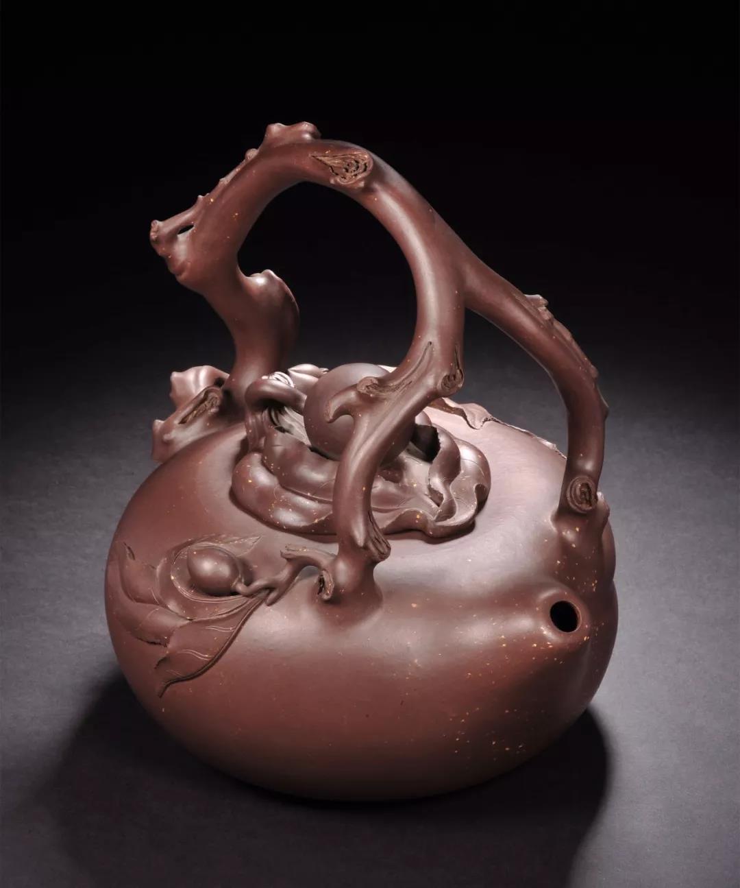 10種最美花器提梁壺，精美別致雕花紫砂壺!