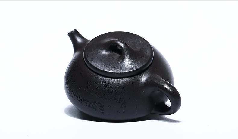 石瓢手工紫砂壺，精致典雅紫砂壺