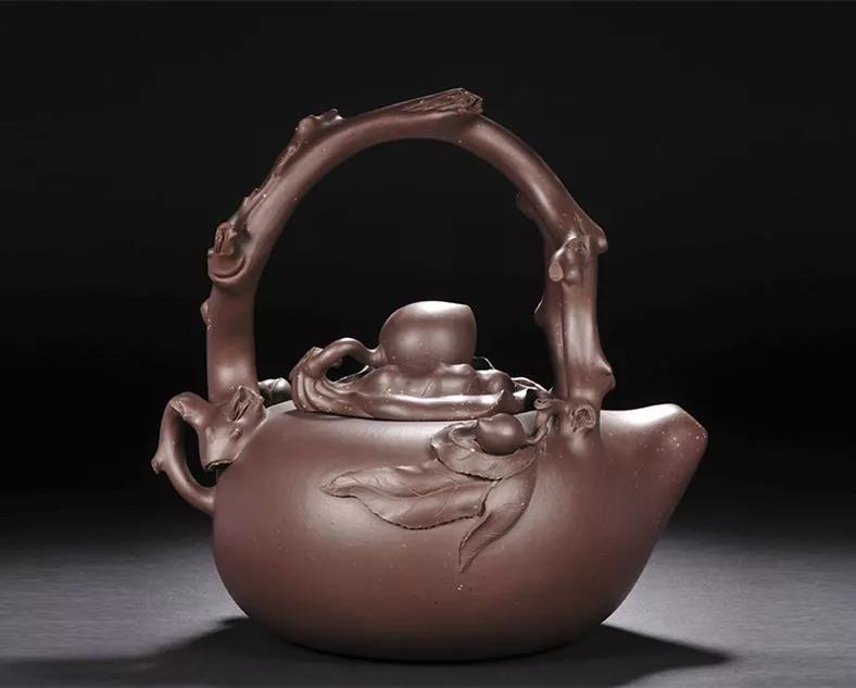 10種最美花器提梁壺，精美別致雕花紫砂壺!