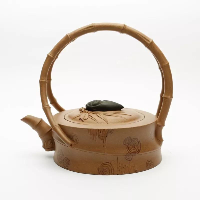 10種最美花器提梁壺，精美別致雕花紫砂壺!