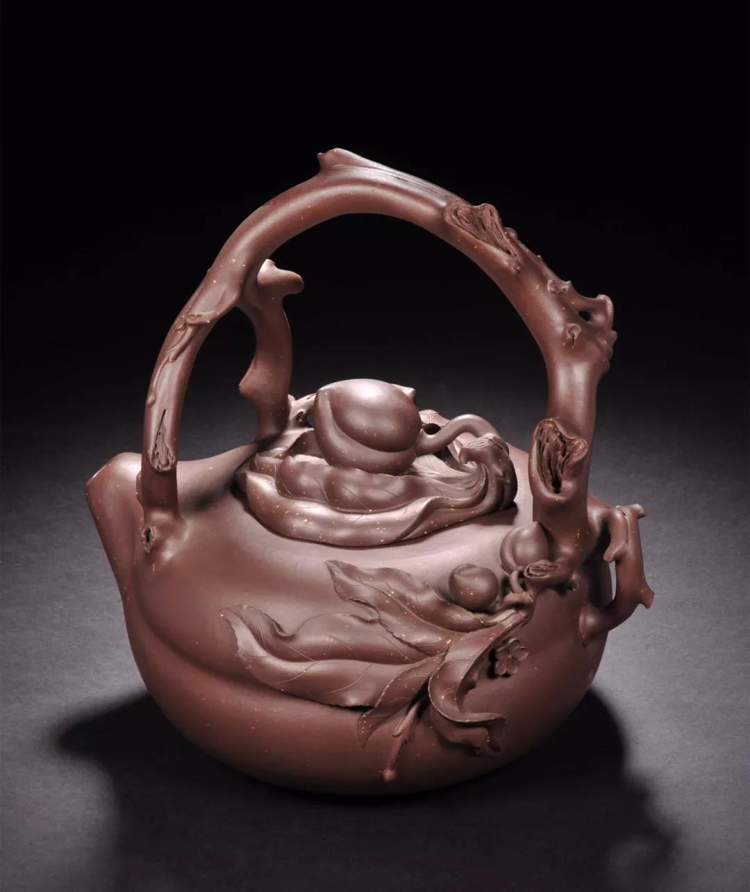 10種最美花器提梁壺，精美別致雕花紫砂壺!