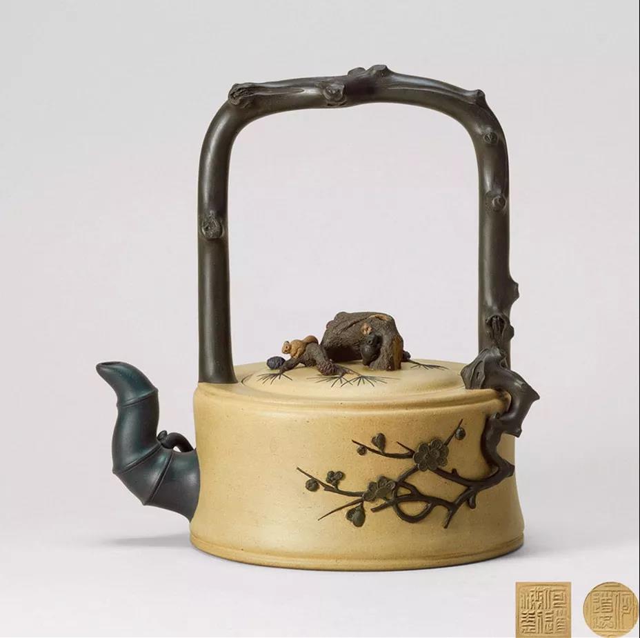 10種最美花器提梁壺，精美別致雕花紫砂壺!