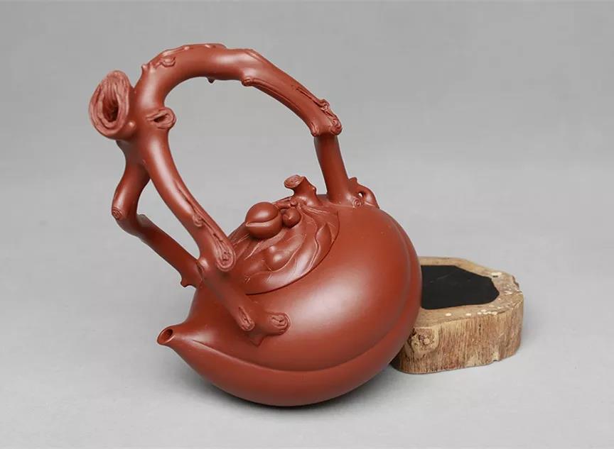 10種最美花器提梁壺，精美別致雕花紫砂壺!