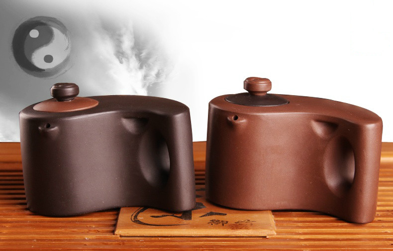 太極陰陽紫砂壺，創(chuàng)意格紫砂壺