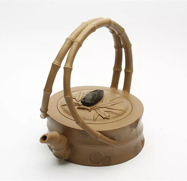 10種最美花器提梁壺，精美別致雕花紫砂壺!